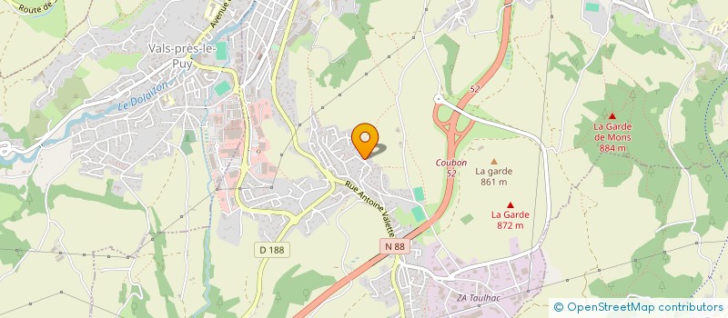 localisation de l'entreprise MADAME AURIANE EYRAUD à LE PUY-EN-VELAY