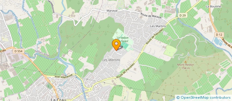 localisation de l'entreprise MADAME AURIANE GRAX  LA CRAU