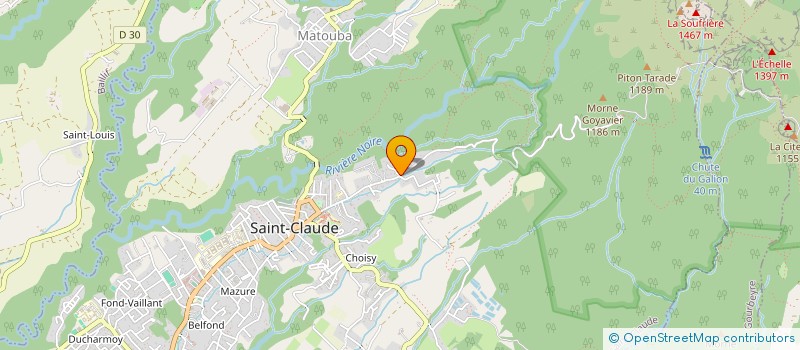 localisation de l'entreprise MADAME AURIANE JEAN-BAPTISTE à SAINT-CLAUDE