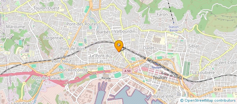 localisation de l'entreprise MADAME AURIANE MILLES  TOULON