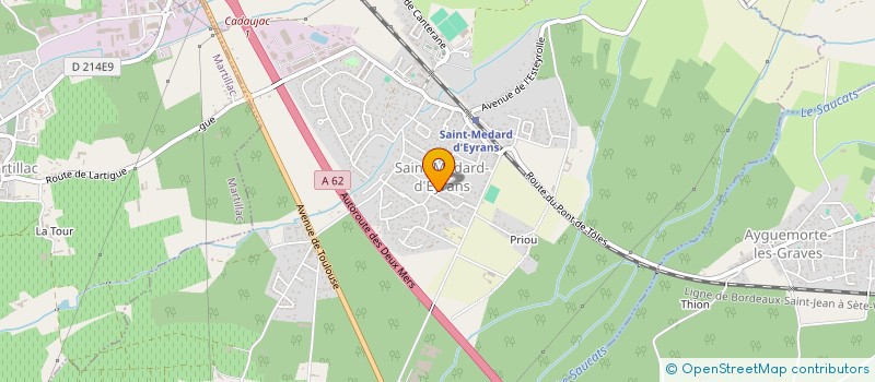 localisation de l'entreprise MADAME AURIANE MONTIEL  SAINT-MEDARD-D'EYRANS