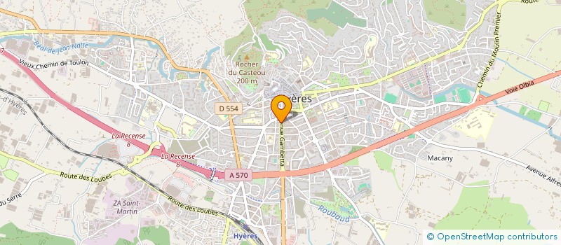 localisation de l'entreprise MADAME AURIANE PICOT à HYERES