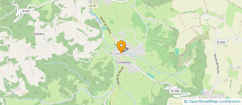 localisation de l'entreprise MADAME AURIANE POLGE  MARCILLAC-VALLON