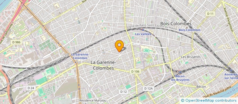 localisation de l'entreprise MADAME AURIANE PUIGBO à LA GARENNE-COLOMBES