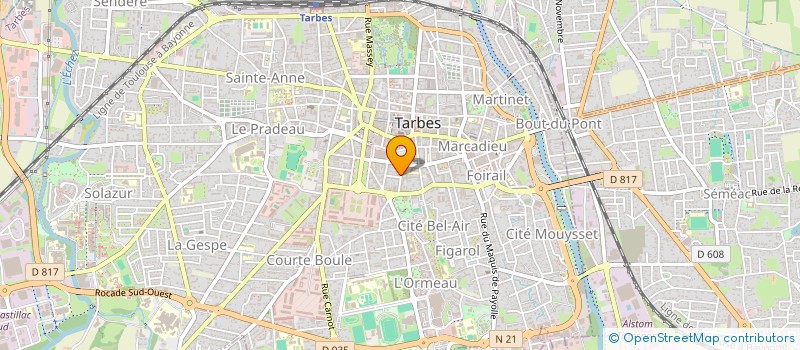 localisation de l'entreprise MADAME AURIANE SALUDAS  TARBES