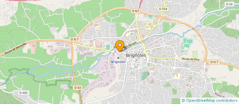 localisation de l'entreprise MADAME AURIANNE POTIER à BRIGNOLES