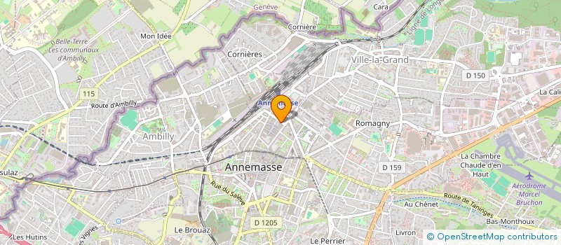 localisation de l'entreprise MADAME AURORA BISLIMI à ANNEMASSE