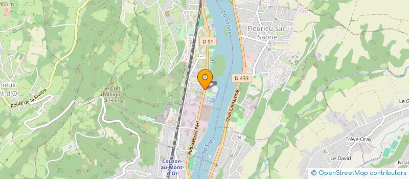 localisation de l'entreprise MADAME AURORA COVACIU  ALBIGNY-SUR-SAONE