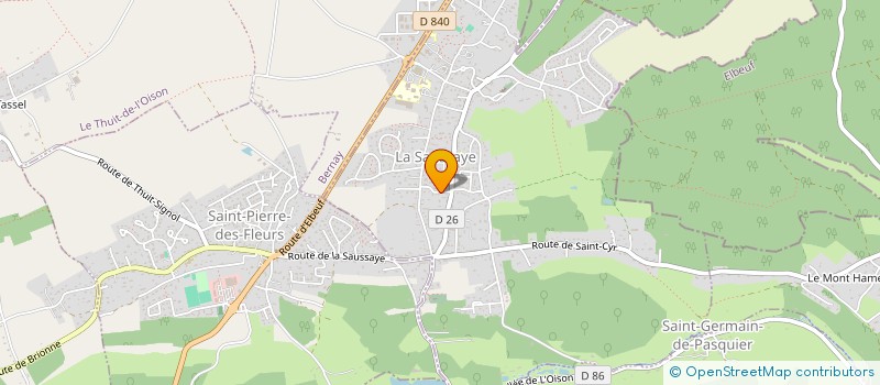 localisation de l'entreprise MADAME AURORE ANDREUX à LA SAUSSAYE
