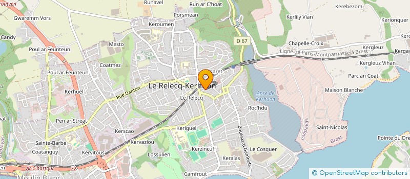 localisation de l'entreprise MADAME AURORE-ANNE COPPENS à LE RELECQ-KERHUON