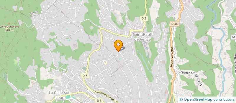 localisation de l'entreprise MADAME AURORE ARMENTANO-CAPLIEZ à SAINT-PAUL-DE-VENCE