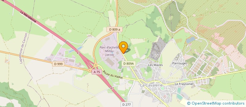 localisation de l'entreprise MADAME AURORE ARNAL à LA CAVALERIE