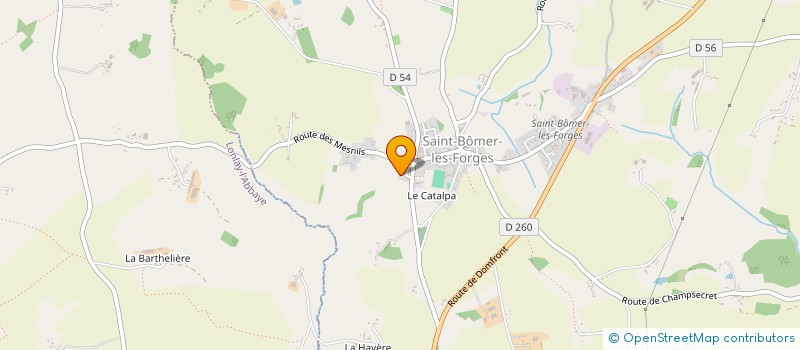 localisation de l'entreprise MADAME AURORE AULAIR  SAINT-BOMER-LES-FORGES