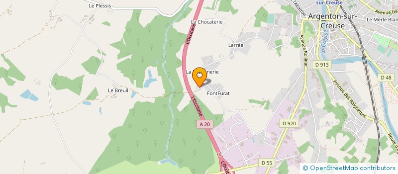 localisation de l'entreprise MADAME AURORE AVISSE à ARGENTON-SUR-CREUSE