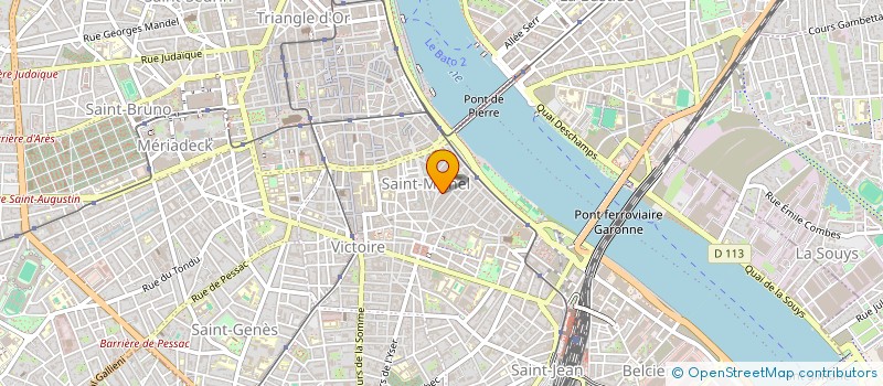 localisation de l'entreprise MADAME AURORE BADOURES  BORDEAUX