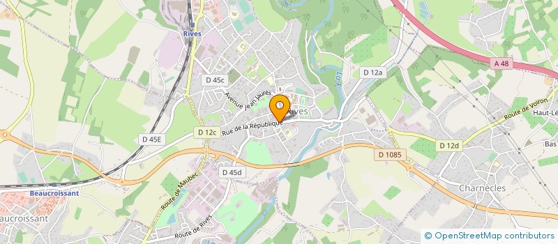 localisation de l'entreprise MADAME AURORE BARATIER  RIVES