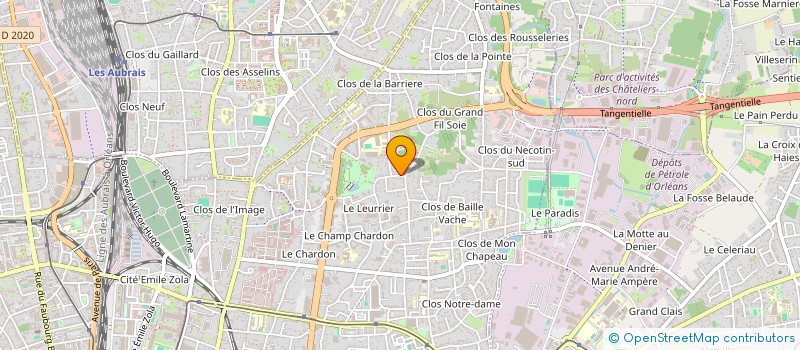 localisation de l'entreprise MADAME AURORE BARBE à ORLEANS