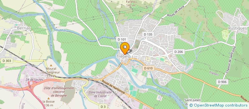 localisation de l'entreprise MADAME AURORE BARDOU  TREBES