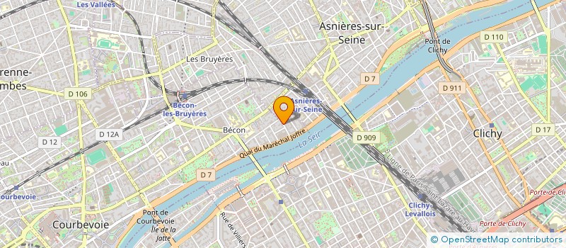 localisation de l'entreprise MADAME AURORE BARON à COURBEVOIE