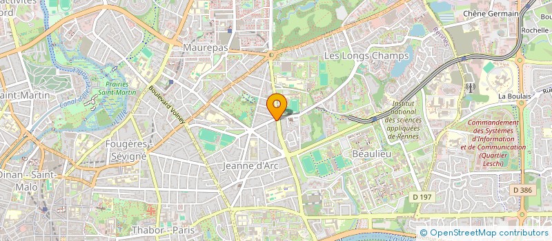 localisation de l'entreprise MADAME AURORE BARRON  RENNES