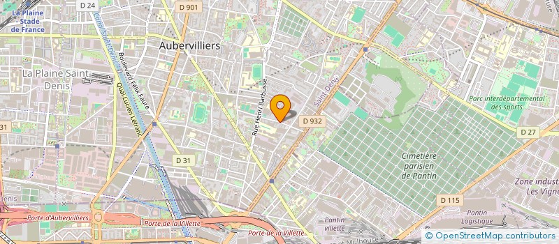 localisation de l'entreprise MADAME AURORE BECQUET  AUBERVILLIERS