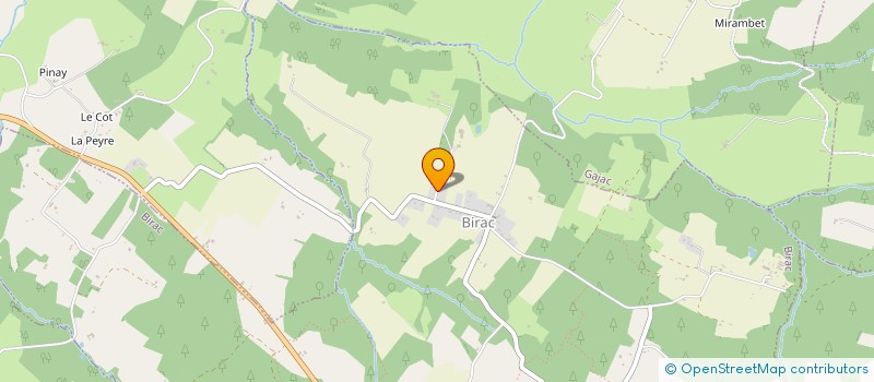 localisation de l'entreprise MADAME AURORE BELLOC  BIRAC