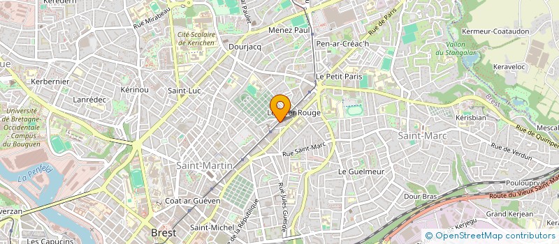 localisation de l'entreprise MADAME AURORE BENOIT à BREST