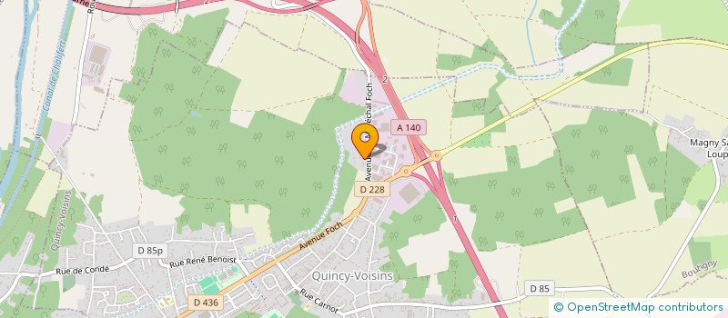 localisation de l'entreprise MADAME AURORE BENOIT  QUINCY-VOISINS