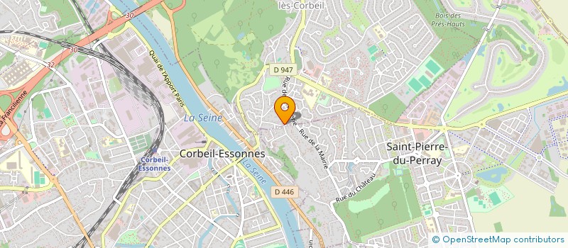 localisation de l'entreprise MADAME AURORE BERGERON  SAINT-GERMAIN-LES-CORBEIL