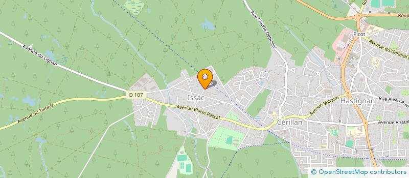 localisation de l'entreprise MADAME AURORE BERGONNIER  SAINT-MEDARD-EN-JALLES