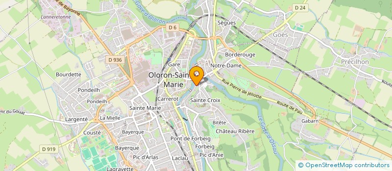 localisation de l'entreprise MADAME AURORE BERNET  OLORON-SAINTE-MARIE