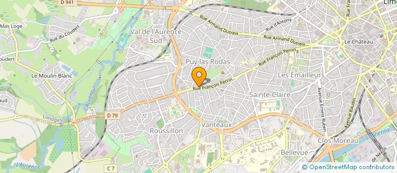 localisation de l'entreprise MADAME AURORE BERTHELOT à LIMOGES