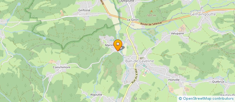 localisation de l'entreprise MADAME AURORE BERTRAND  BAN-DE-LAVELINE