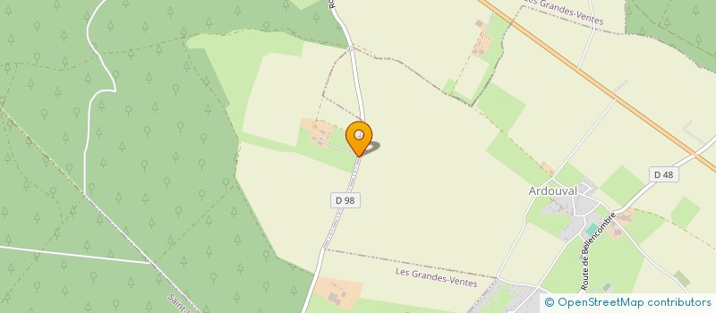 localisation de l'entreprise MADAME AURORE BERTRAND  LES GRANDES-VENTES