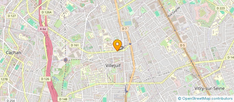 localisation de l'entreprise MADAME AURORE BEZO  VILLEJUIF