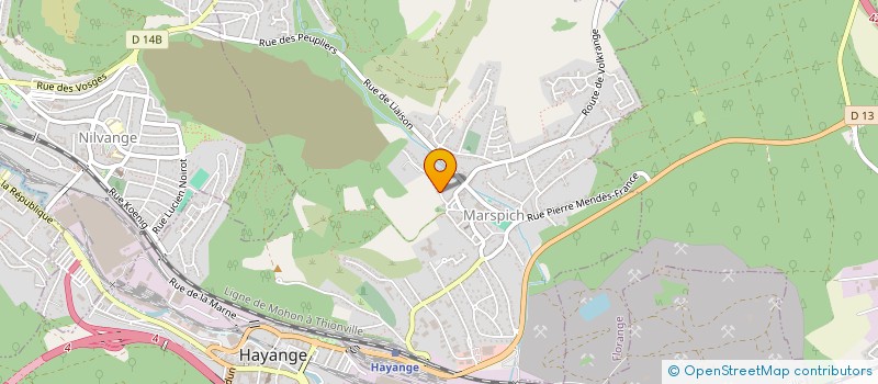 localisation de l'entreprise MADAME AURORE BIETZER  HAYANGE