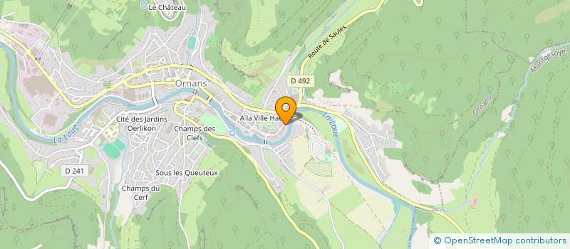 localisation de l'entreprise MADAME AURORE BLANQUET  ORNANS