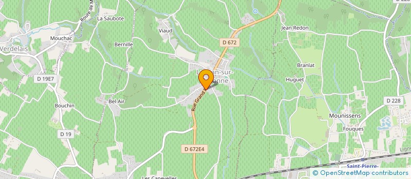 localisation de l'entreprise MADAME AURORE BONNEAU  LE PIAN-SUR-GARONNE