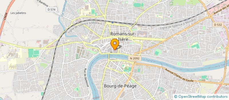 localisation de l'entreprise MADAME AURORE BOSSANNE  ROMANS-SUR-ISERE