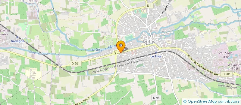 localisation de l'entreprise MADAME AURORE BOSSEBOEUF  LE THOR