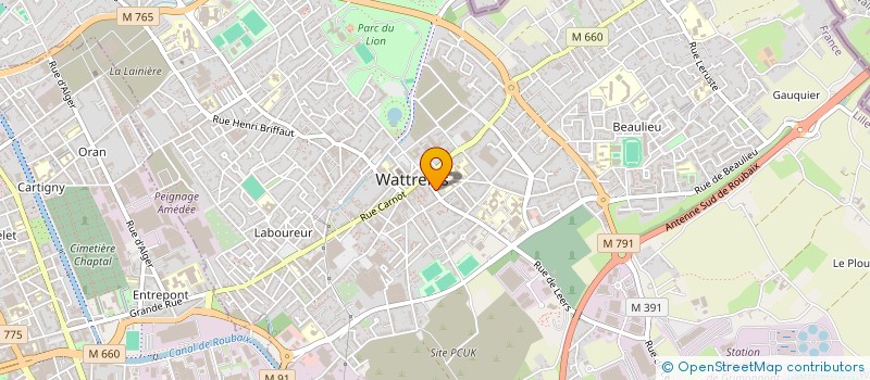 localisation de l'entreprise MADAME AURORE BOUILLET à WATTRELOS