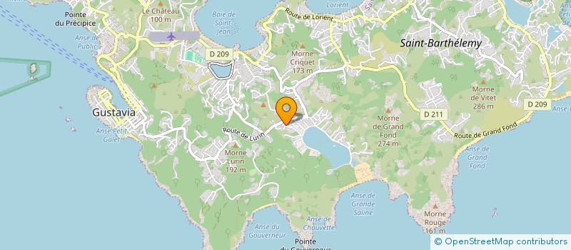 localisation de l'entreprise MADAME AURORE BOULANGER  SAINT BARTHELEMY