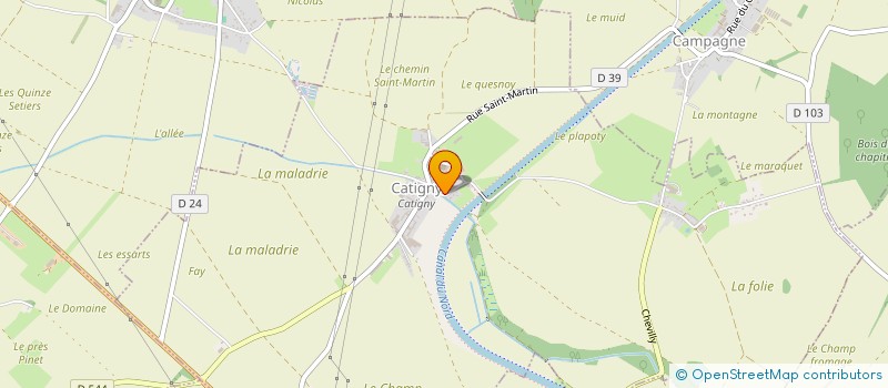 localisation de l'entreprise MADAME AURORE BOULET  CATIGNY