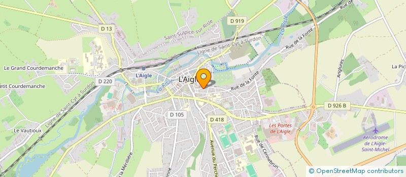 localisation de l'entreprise MADAME AURORE BOULLIER à L'AIGLE