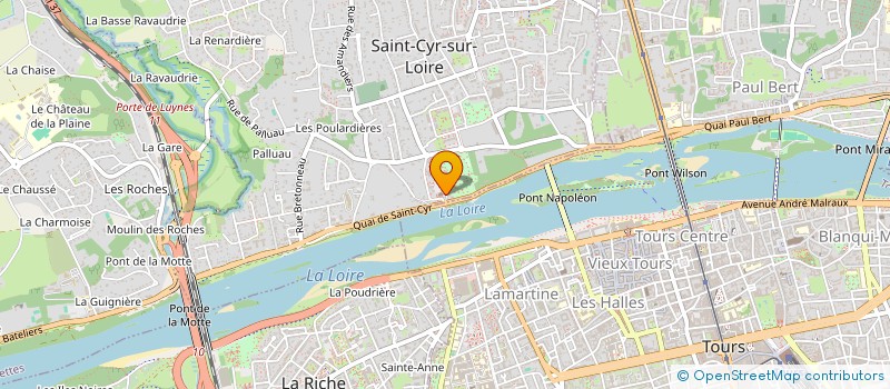 localisation de l'entreprise MADAME AURORE BOULLIER à SAINT-CYR-SUR-LOIRE