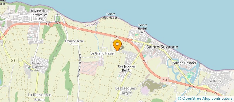 localisation de l'entreprise MADAME AURORE BOURDEAU à SAINTE-SUZANNE