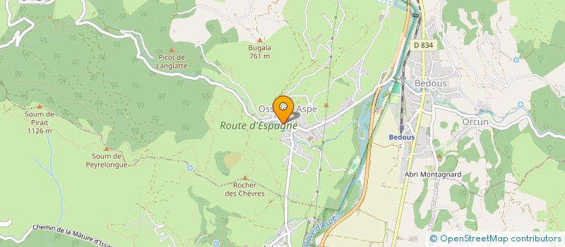 localisation de l'entreprise MADAME AURORE BOVY  OSSE-EN-ASPE