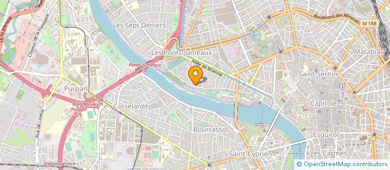 localisation de l'entreprise MADAME AURORE BRIDIER  TOULOUSE