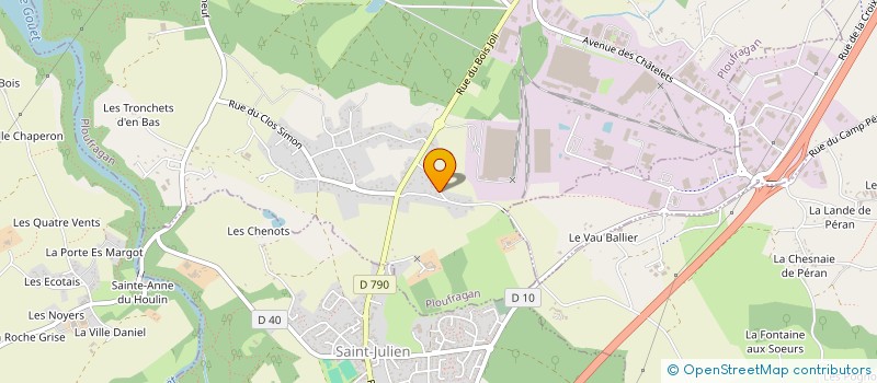 localisation de l'entreprise MADAME AURORE BRUNEL  PLOUFRAGAN