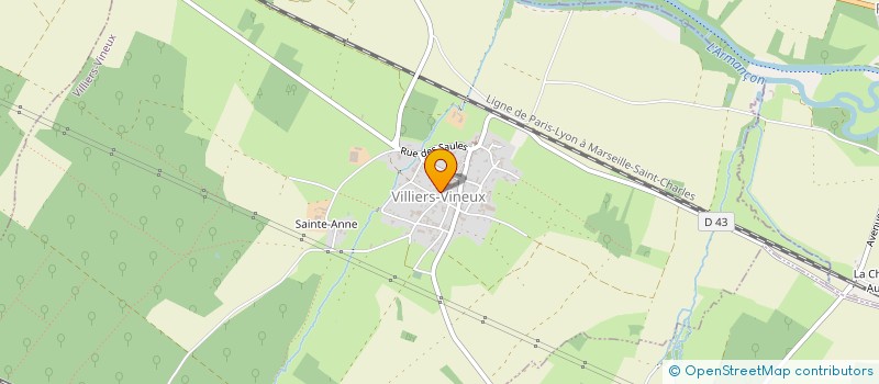 localisation de l'entreprise MADAME AURORE BUISSON  VILLIERS-VINEUX